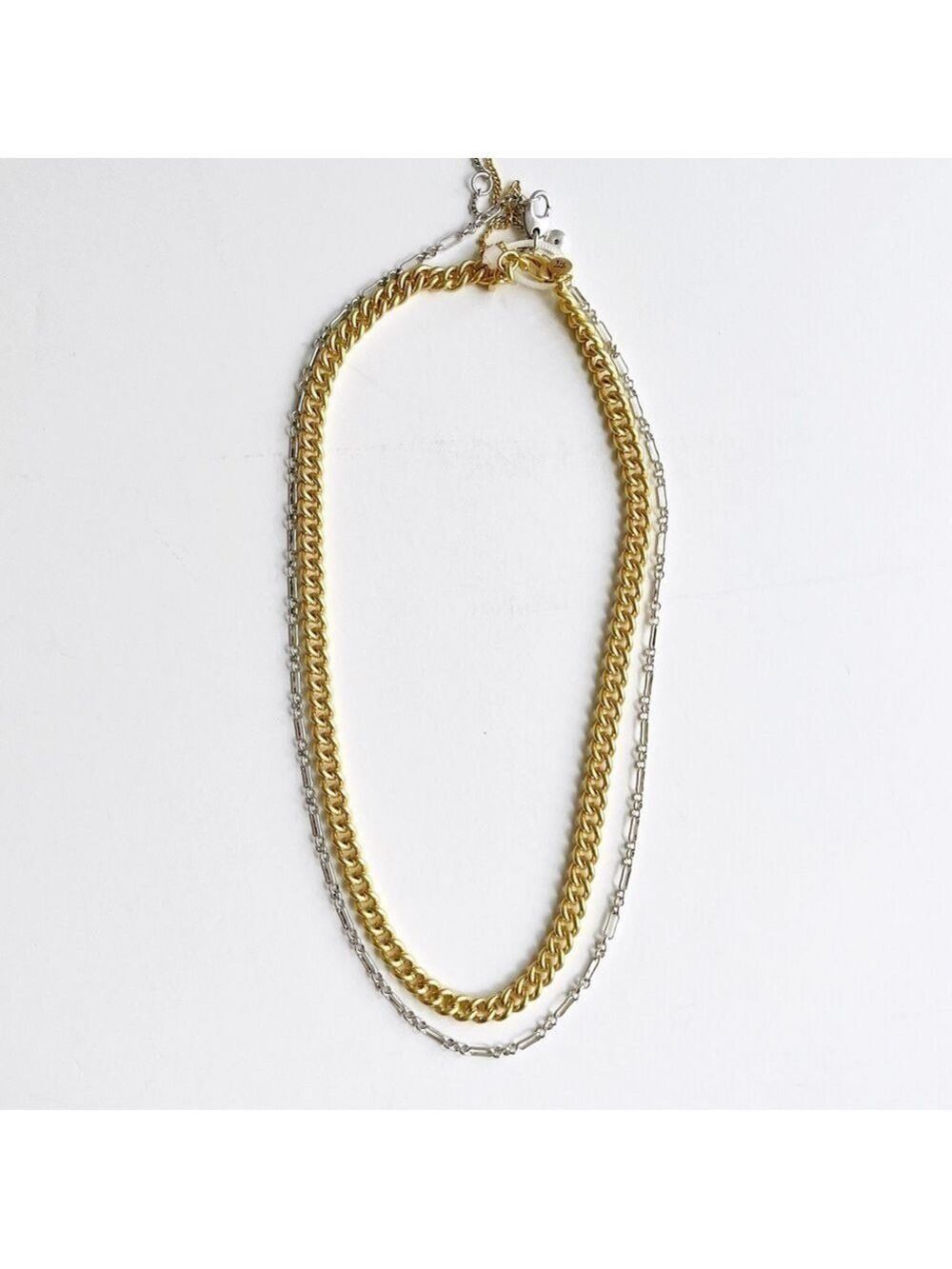Madewell Mixed Metal Chain Necklace Set - Picture 6 of 13